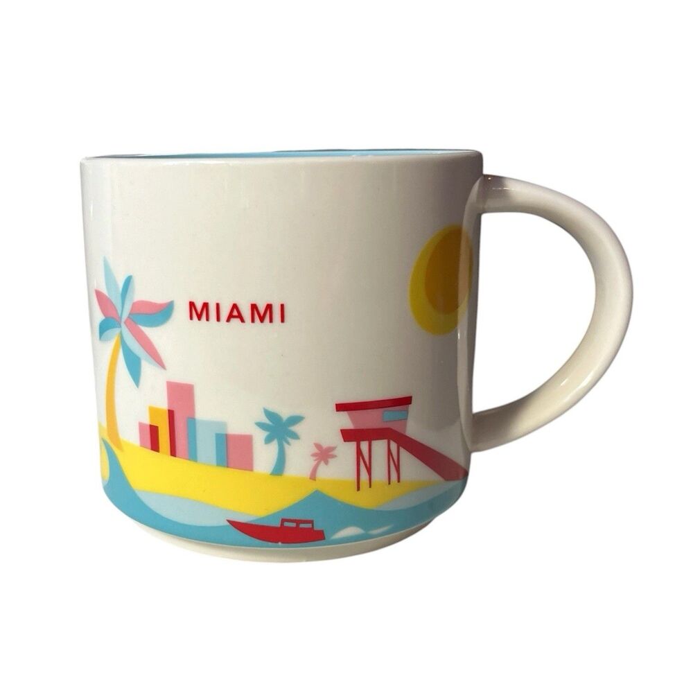 Starbucks Miami You Are Here Collection 14oz Coffee Mug 2013